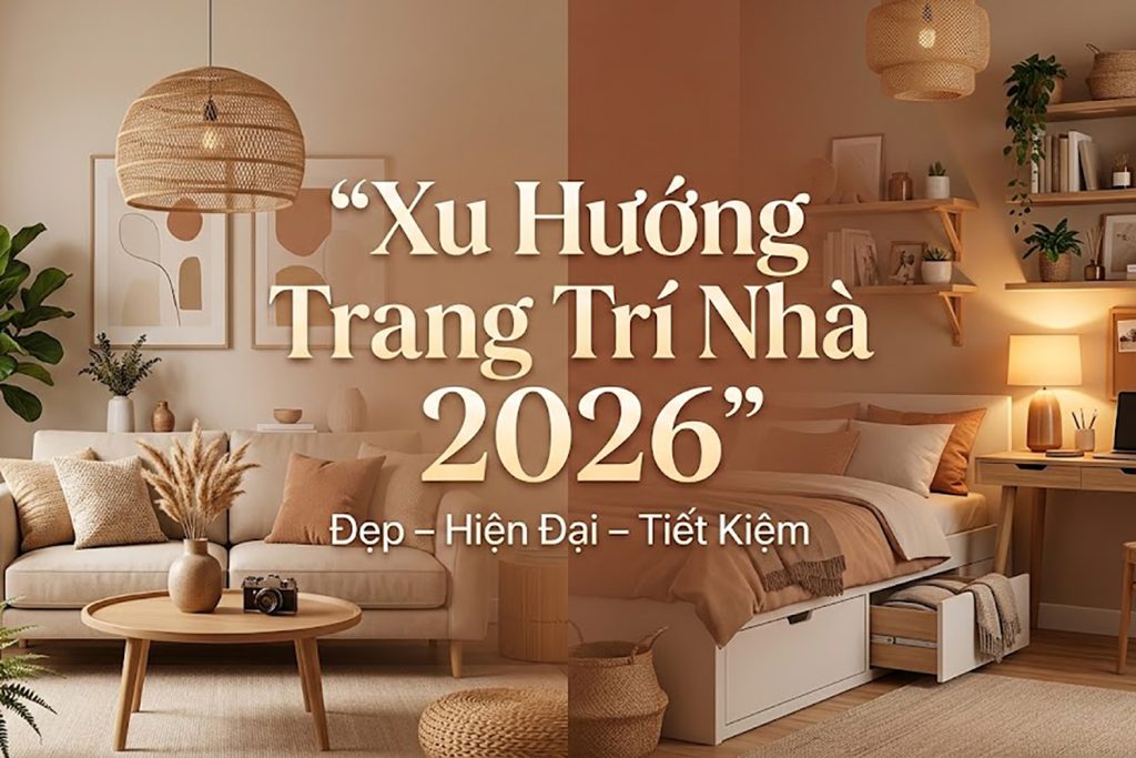 Xu Hướng Trang Trí Nhà 2026: 10 Ý Tưởng Decor Đẹp, Hiện Đại & Tiết Kiệm Chi Phí